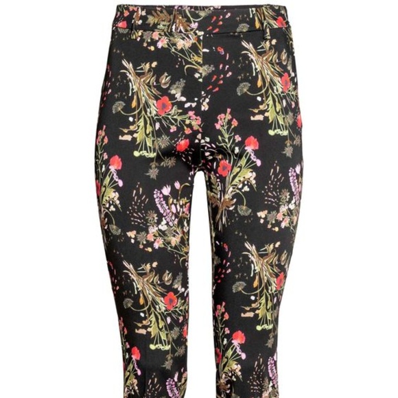 H&M Floral print ankle slacks - Picture 1 of 6